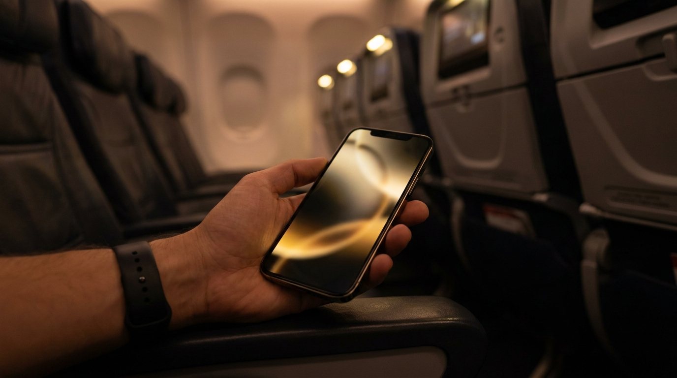 Vortiek in hand at 38,000 feet